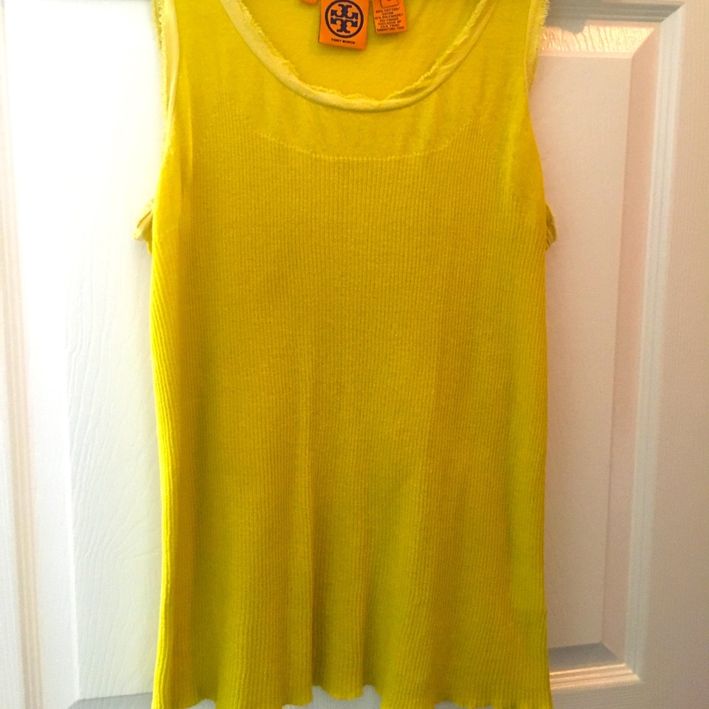 Tory Burch Lemon Yellow Tank